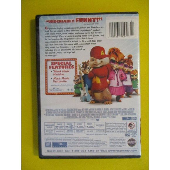 Alvin And The Chipmunks The Squeakquel NEW SEALED DVD - Picture 2 of 2